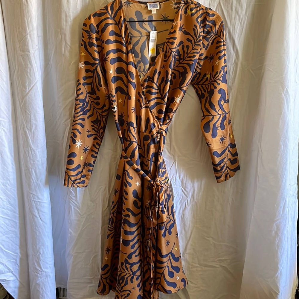 Apalma Silk Wrap Dress